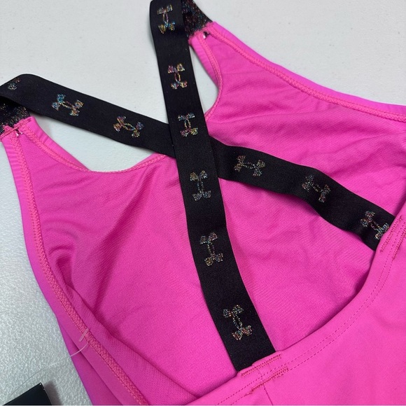 Under Armour Girls Pink One-Piece Swimsuit - Picture 2 of 6